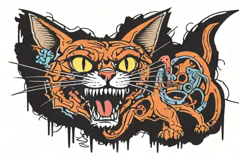 Graffiti Cat Guts