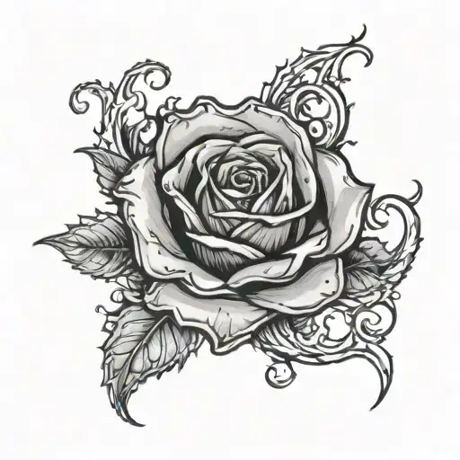 Dead Rose Tattoo Cover Up Ouroboros