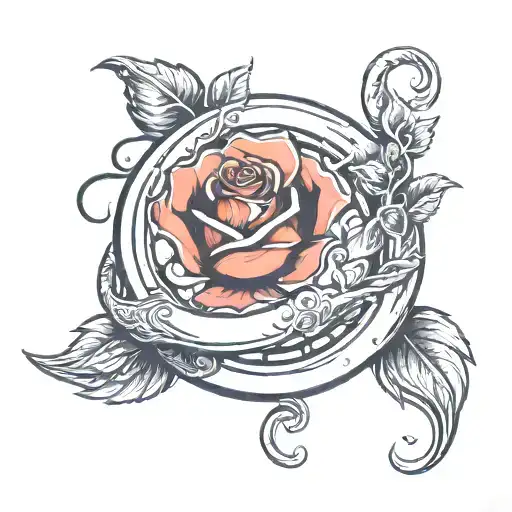 Dead Rose Tattoo Cover Up Ouroboros Tattoo Design Combining Elements
