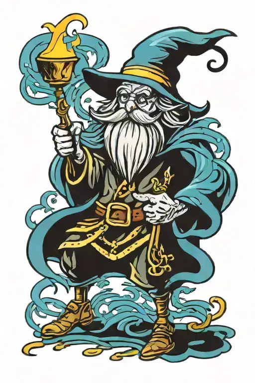 Darck Wizard Casting A Spell