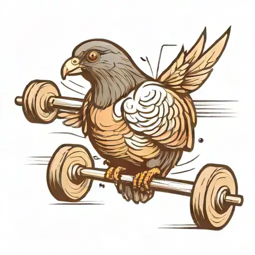 Weightlifting Pigeon