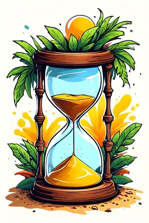 Hourglass Sand Running