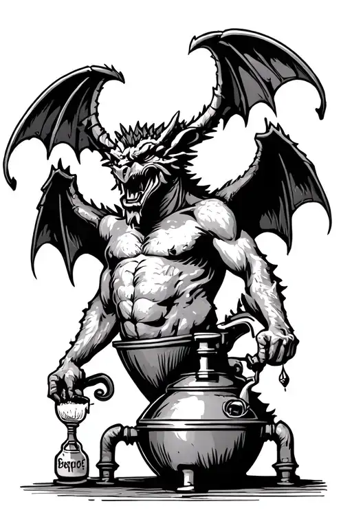 Brewing Fermenter Gargoyle
