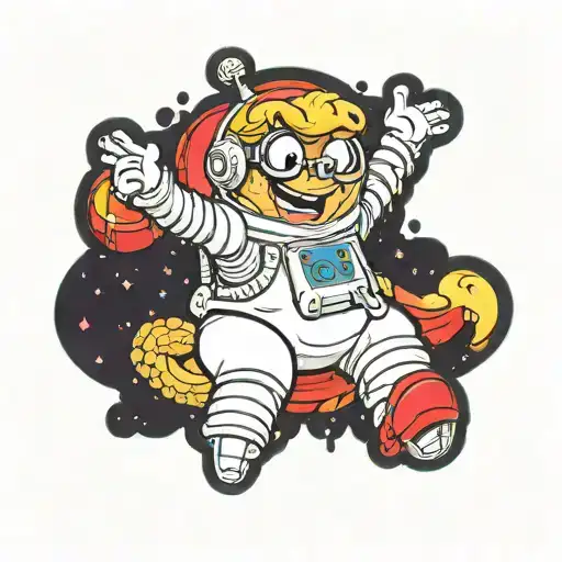 Sandy Cheeks From Spongebob As A Pin Up Girl Standing In Her Space Suit