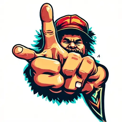 Boodah Putting Up That Shaka Sign