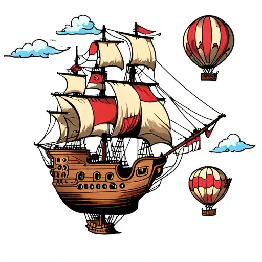 Pirate Ship Hot Air Balloon