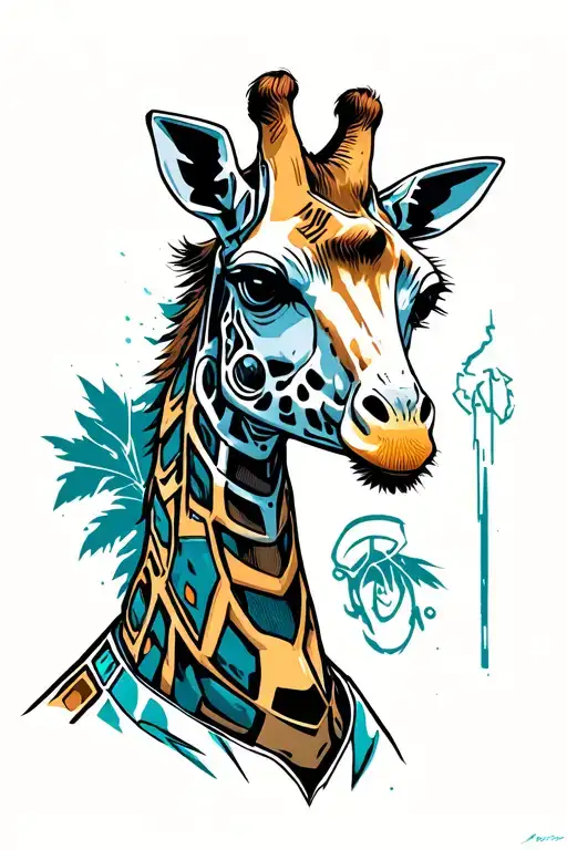Cyborg Giraffe Headed Assasin