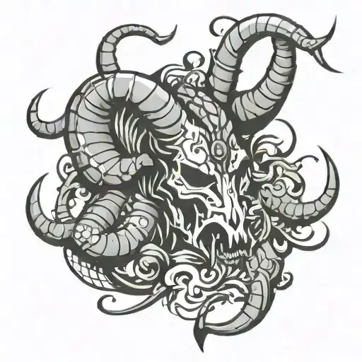 Scorpio And Ox Head Mixed