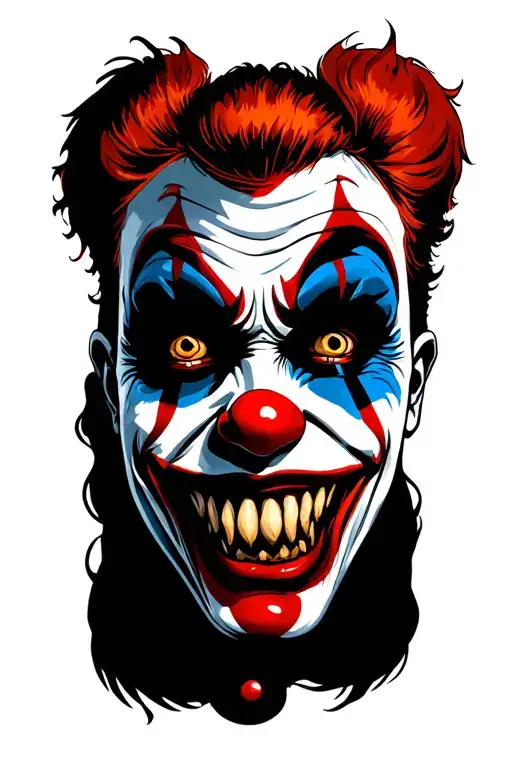 Evil Clown Face