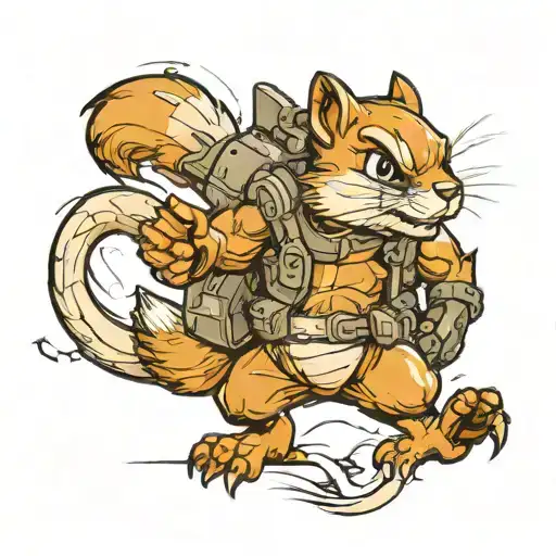A Cool Chipmunk Fighter
