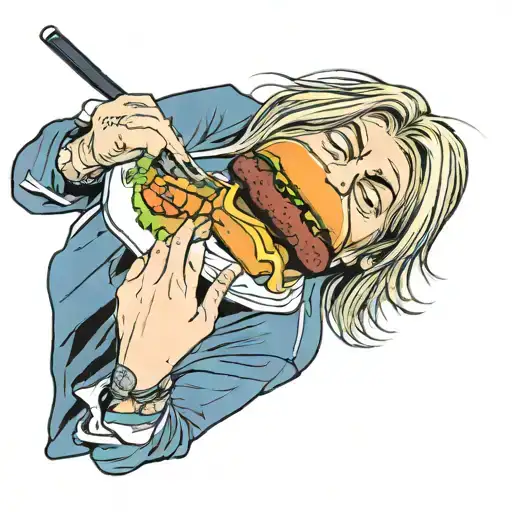 Kurt Cobain Eat Burger
