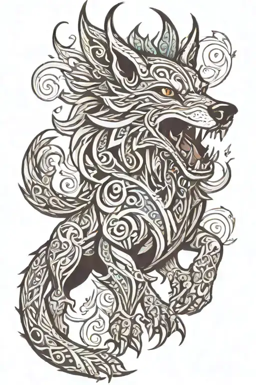 Hela Fenrir Norse Mythical