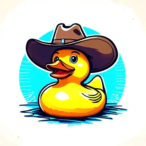 Rubber Duck With Cowboy Hat