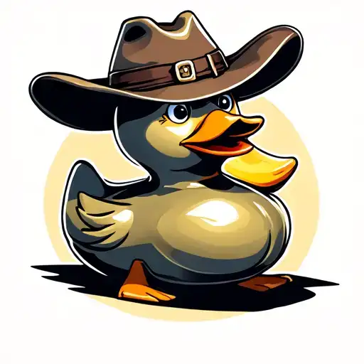 Rubber Duck With Cowboy Hat