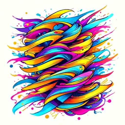 A Vibrant Abstract Design Inspired By The Sound Waves Of Music