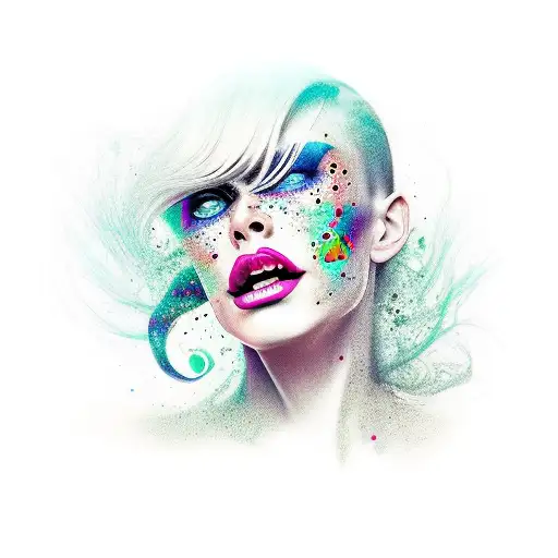 Caras Femeninas Surreales A Full Color