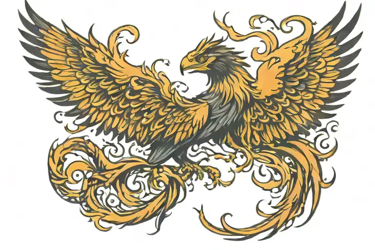 Phoenix Rising From Ashes