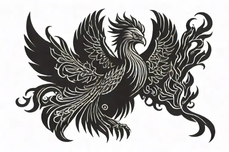 Phoenix Rising From Ashes