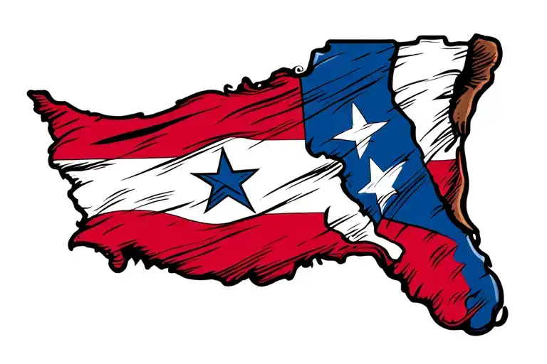 Texas Florida Flag