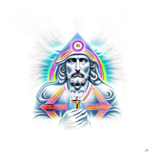 Name Isaac With Heaven And Cross Memorial