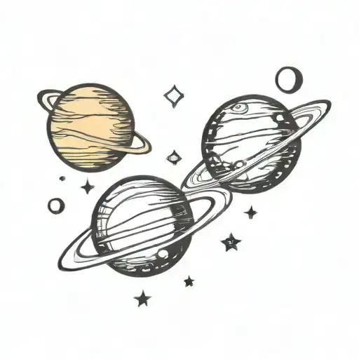 Planets Tattoo Idea