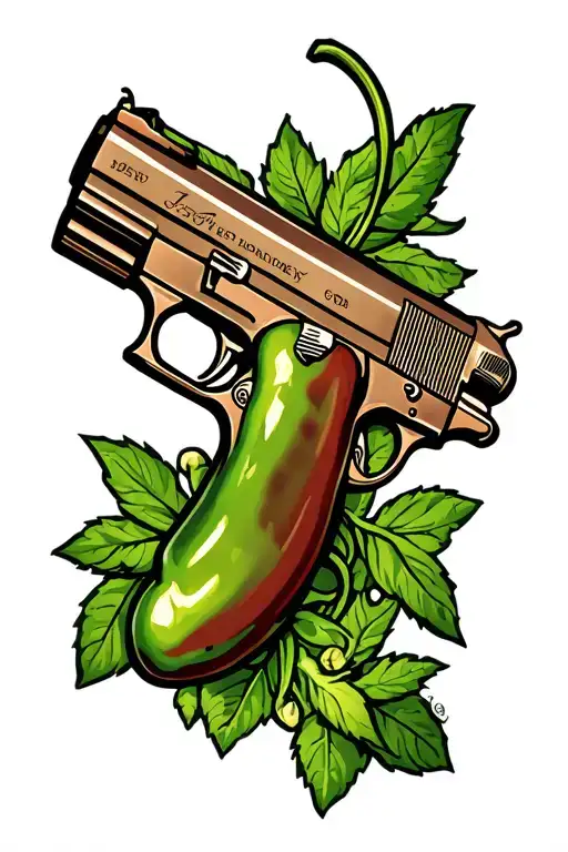 Chicano Style Jalapeno Money Pistol