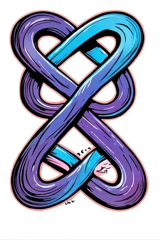Infinity Symbol With Gemini Symbol
