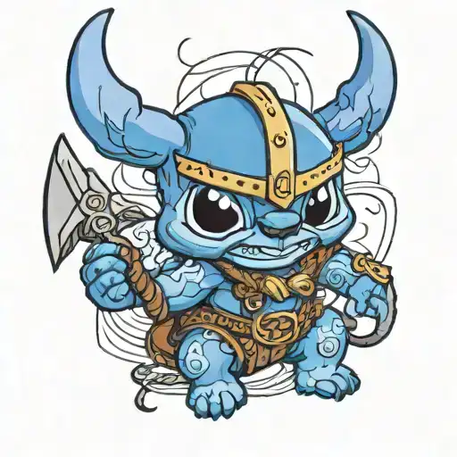 Stitch Viking As Alive With
