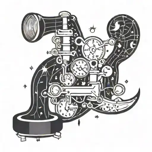 A Constellation Of Love-themed Symbols Intertwined With Pharmacy Tools
