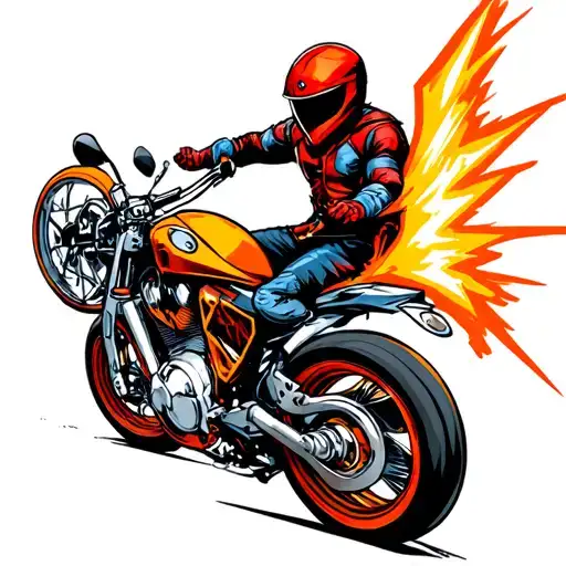 Good Entity Vs Evil Entity Duel Sport Motorcycle