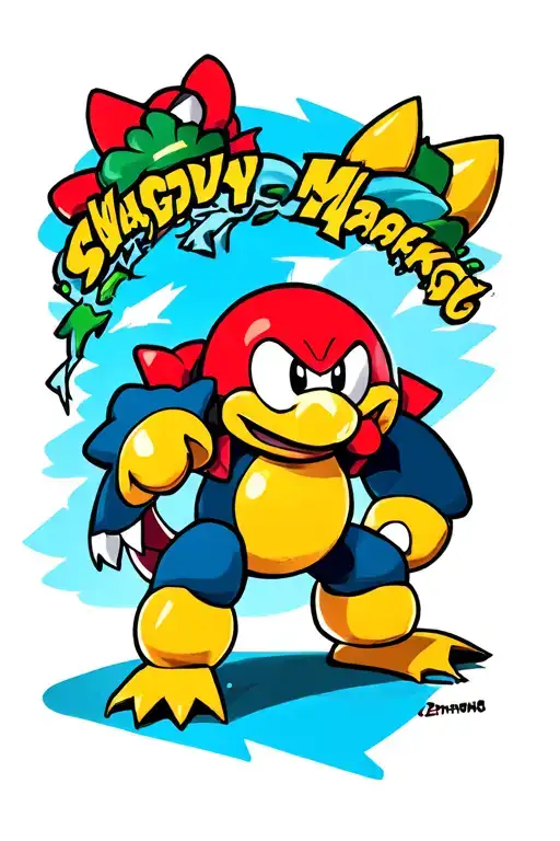 Shy Guy Vs Magikoopa Leg Sleeve