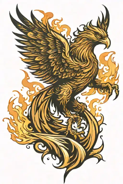 Phoenix Rising From The Ashes