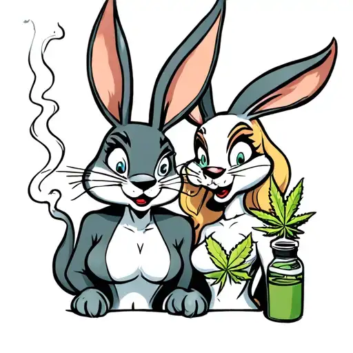 Jessica And Roger Rabbit Smoking Weed
