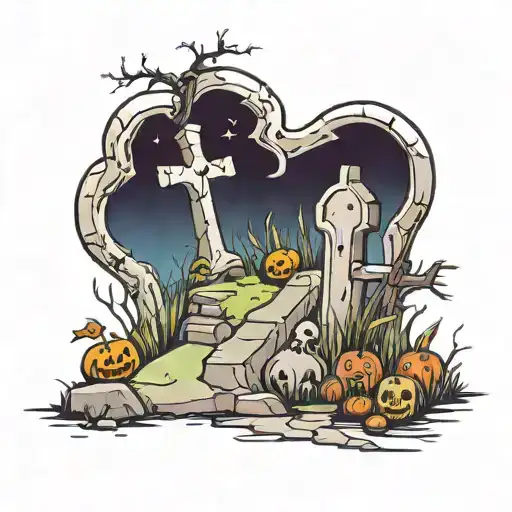 Cute Creepy Grave Yard