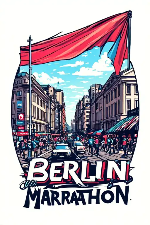 Berlin Marathon Theme Based On The City