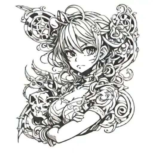 Anime Girl Sin Skin