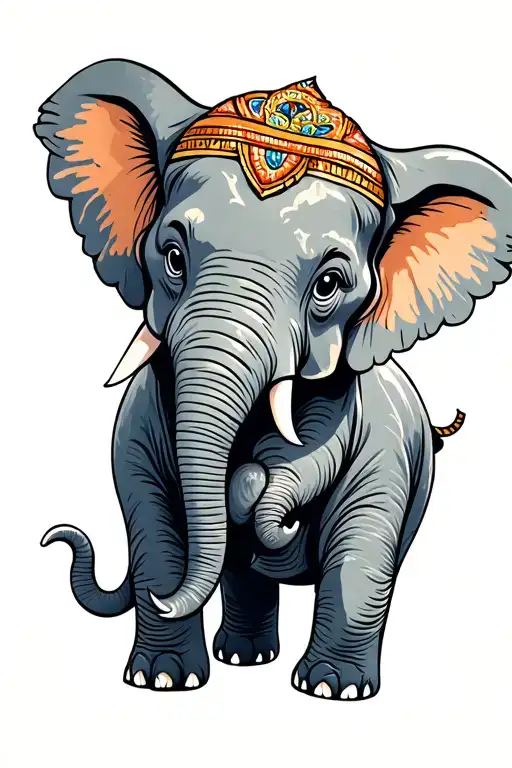 Elephant With Baby Elephant