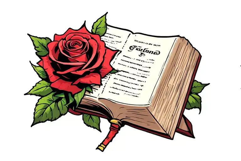 Rose And Bible Christianity