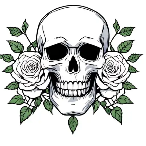 Skull And Roses