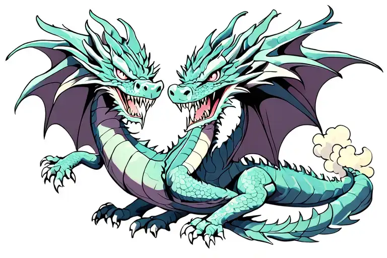 Dragon Through Cloud