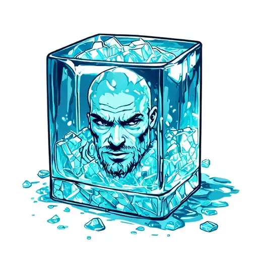 Warm And Welcoming Chamaelo In Ice Cube