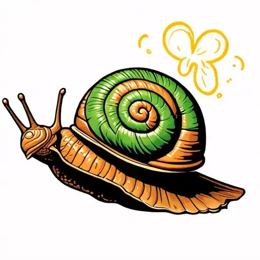 Snail With A Cinnamon Roll Shell
