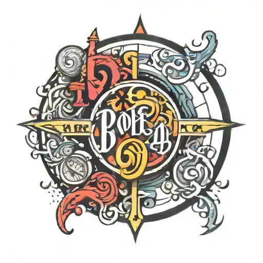 Shaded Number And Name Inside Circle Made