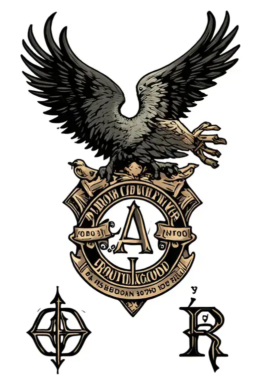 Brotherhood Emblem With Initials
