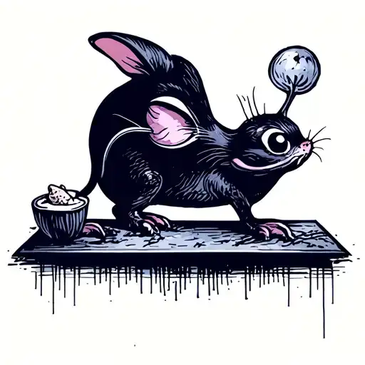 Ratatouille End Credits Scene Style Tattoo Design