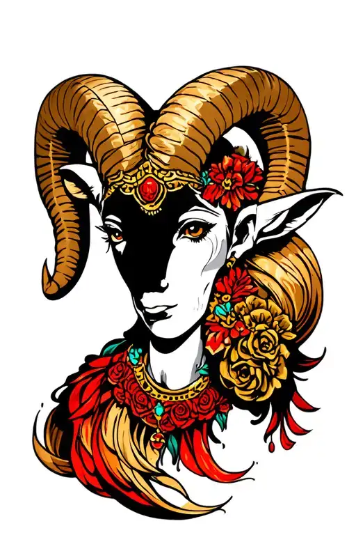 Aries Ram Lady