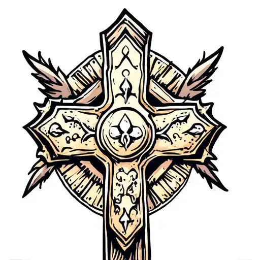 Cross Tattoo Design Inspired
