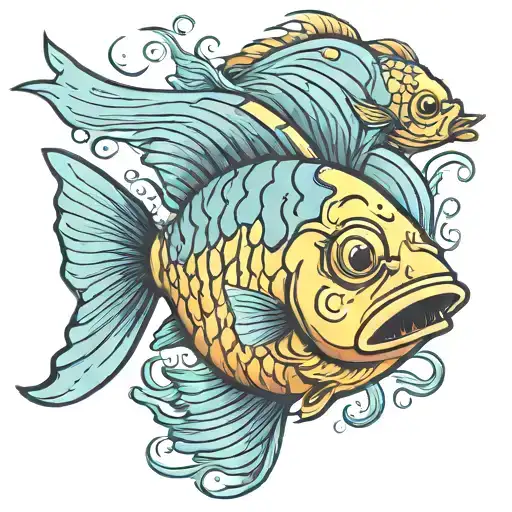 Platty Fish Swimming