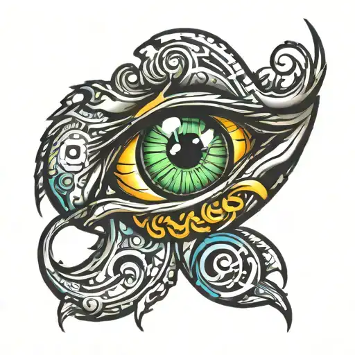 Biomechanic Eye Brain Spiral