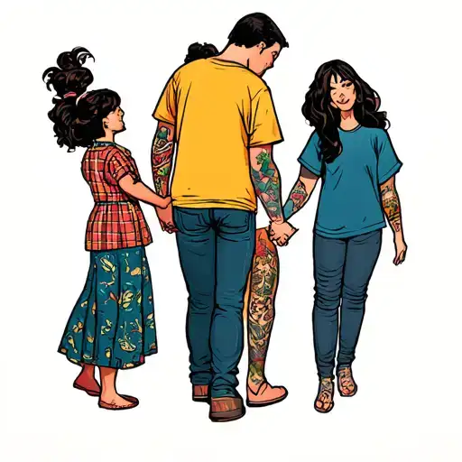 Parents Holding Hands